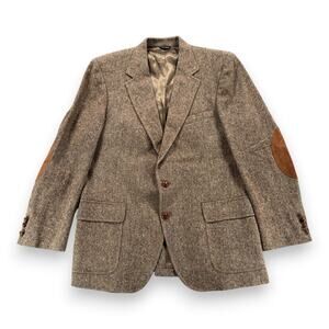Vintage PBM Jacket Mens 42 Brown Tweed Blazer Philadelphia Best USA 70s